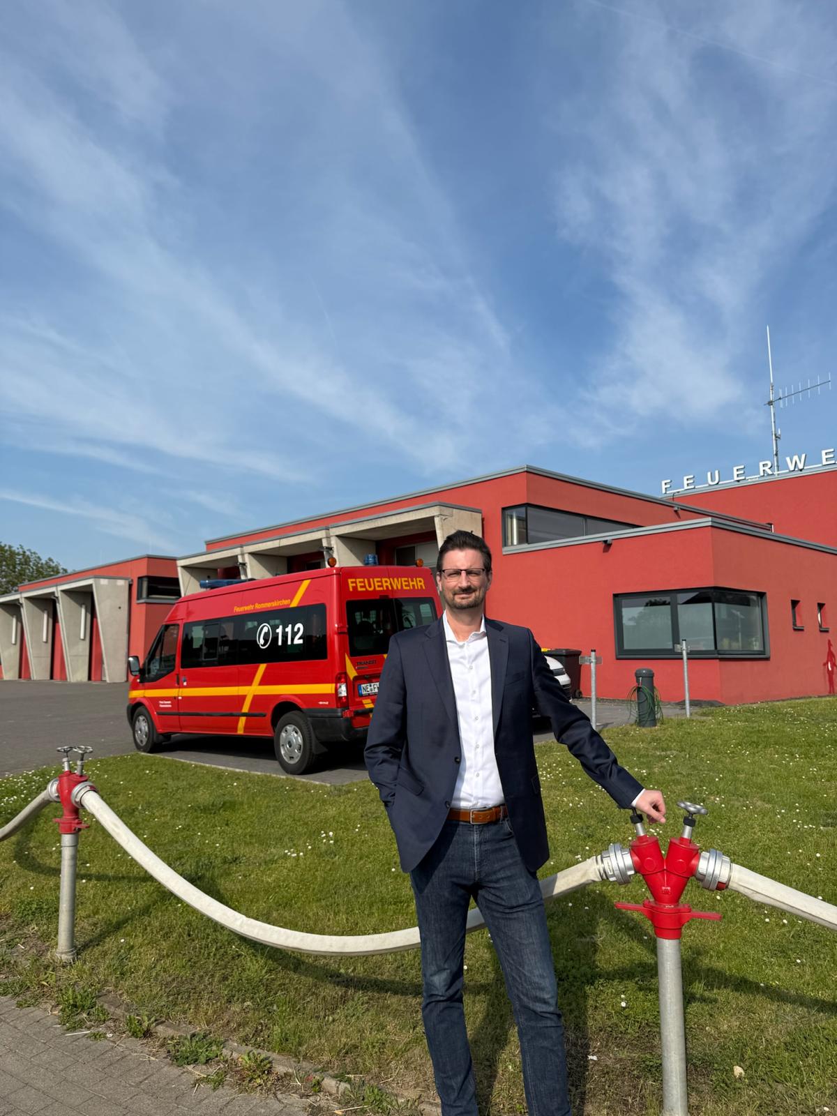 Mathias Junggeburth bei der Freiwilligen Feuerwehr Rommerskirchen