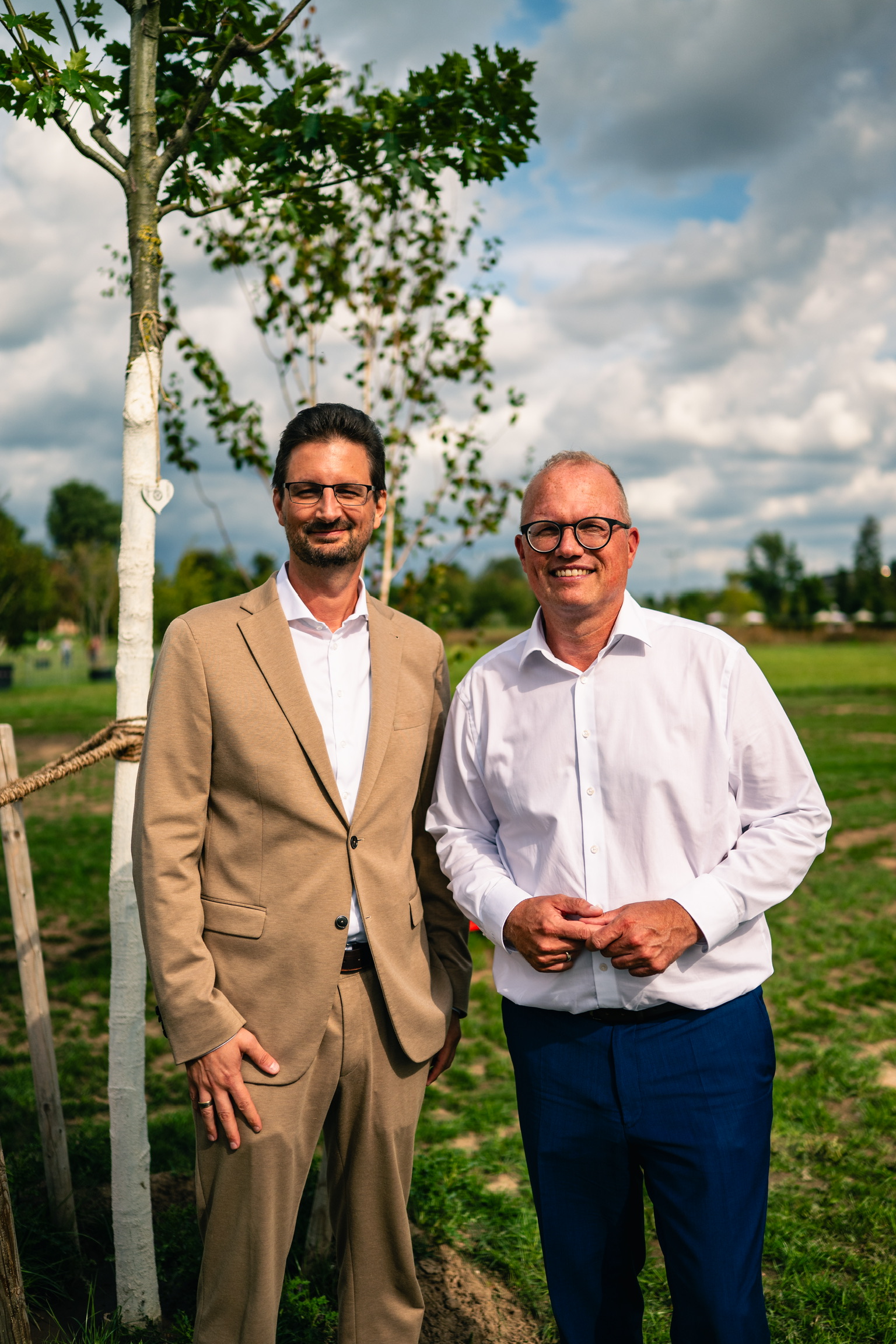 Mathias Junggeburth mit Jochen Ott auf der LaGa Neuss